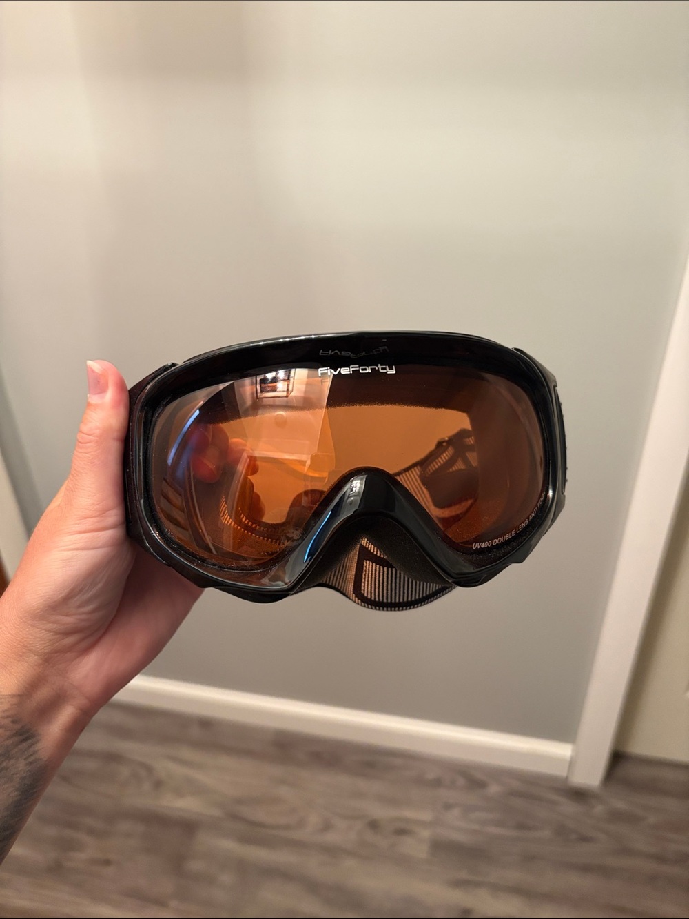 Never used Five Forty Snow Goggles with Amber Lens